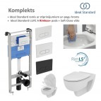 Komplekts WC I.life A pods Rimless + SC vāku + ramis