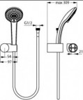 Ideal Standard Dušas klausule 100 mm 2