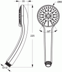 Ideal Standard Dušas klausule 80 mm 2