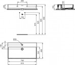 Ideal Standard Extra izlietne 80x45 cm, Balta 6