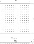 Ideal Standard Idealrain Cube dušas galva 400x400 mm, Hroms 3