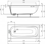 Ideal Standard i.Life vanna 160x70 cm, Balta 8