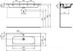 Ideal Standard Izlietne i.life A 124x46x15,5 cm, balts 3