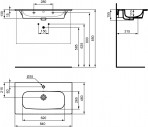 Ideal Standard Izlietne i.life A 84x46x15,5 cm, balts 12