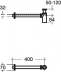 Ideal Standard universālais sifons G 1¼, Hroms 2