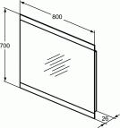 Ideal Standard spogulis 80 cm 2