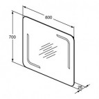 Ideal Standard spogulis 80 cm 2