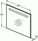 Ideal Standard spogulis 80 cm 2