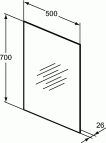 Ideal Standard spogulis 50 cm 2