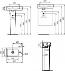 Ideal Standard Раковина i.life S 45x25x14 см, дырка справа, белый 5