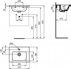 Ideal Standard Izlietne i.life S 51x38,5x18 cm, Balta 10