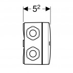 Geberit Duofresh barošanas bloka montāžas kaste 4