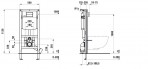 Iebūvējamais rāmis podam INEO  500 x 135 mm h=1120 mm 7