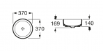 Inspira Round, d=370 mm izlietne, Fineceramic®  4