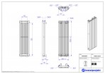 Instal Projekt Deko radiators Afro New 2, 100/13, balts 2