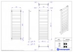 Instal Projekt Dvieļu žāvētājs apkurei Belti 40/120, balts 2