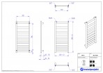 Instal Projekt Dvieļu žāvētājs apkurei Belti 40/90, balts 2