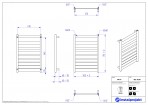 Instal Projekt Dvieļu žāvētājs apkurei Belti 50/80, balts 2