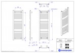 Instal Projekt Dvieļu žāvētājs apkurei OMEGA R 40/120, balts 2