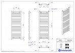 Instal Projekt Dvieļu žāvētājs apkurei OMEGA R 50/140, balts 4