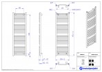 Instal Projekt Dvieļu žāvētājs apkurei OMEGA R 50/160, balts 3