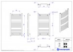 Instal Projekt Dvieļu žāvētājs apkurei OMEGA R 50/90, balts 5