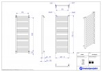 Instal Projekt Dvieļu žāvētājs apkurei STICK 40/110, balts 6