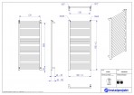 Instal Projekt Dvieļu žāvētājs apkurei STICK 50/110, balts 4