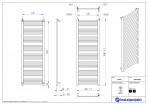 Instal Projekt Dvieļu žāvētājs apkurei STICK 50/150, balts 5