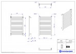 Instal Projekt Dvieļu žāvētājs apkurei STICK 50/70, balts 4