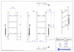 Instal Projekt Elektr. dvieļu žāvētājs Primavera 40/110, balts 4