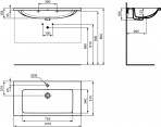 Ideal Standard Izlietne i.life B 101x51,5x18 cm, Balta 8