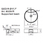 Izlietne GEO 8029/R 45x45 cm 2