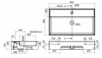 Izlietne TEOREMA R 80x46 cm 2