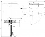 Izlietnes jaucējkrāns Chrome II BeCool, CR II 014.01, hroms 5