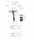 Izlietnes maisītājs 10° FREE BLACK 145 mm 4