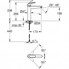 Eurosmart XL izlietnes maisītājs 189 mm, Melns matēts 4