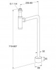 Izlietnes sifons 3880 ar L-pipe, melns 2