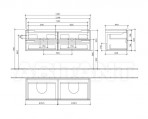 Izlietnes skapītis Subway 2.0  1287x420x449 mm 2