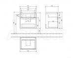 Izlietnes skapītis Subway 2.0  587x590x454 mm 2