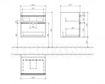 Izlietnes skapītis Venticello 603x590x500 mm 2