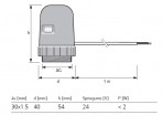 Izpildmehānisms 24V, 30x1,5 FT plastmasas sadalītājam 2