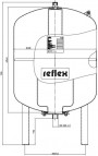 Гидроаккумулятор Refix DE 100L, 10бар / 70 ° C 3
