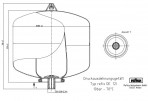 Расширительный бак для водопровода Refix DE 12L, 10бар / 70 ° C 4