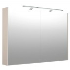 KAME D-LINE GARDA Spoguļskapītis ar LED apgaism., 100cm, Grey Cashmere