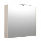 KAME D-LINE GARDA Spoguļskapītis ar LED apgaism., 80cm, Grey Cashmere