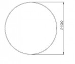 KAME ROUND Spogulis, 100 cm 2