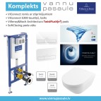 Komplekts Rāmis + pods Architectura Twistflush + SC vāks + Taustiņs