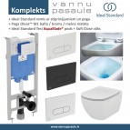 Komplekts Rāmis + pods Tesi Aquablade® + SC vāks + Taustiņš 