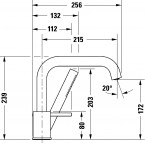 Duravit 3-daļīgs vannas un dušas maisītājs, Hroms 3